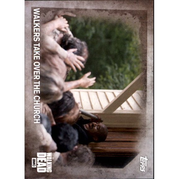 Collectible 2016 Topps Walking Dead Season 5 #44 Walkers Take over the Church Gabriel Stokes Official Trading Card