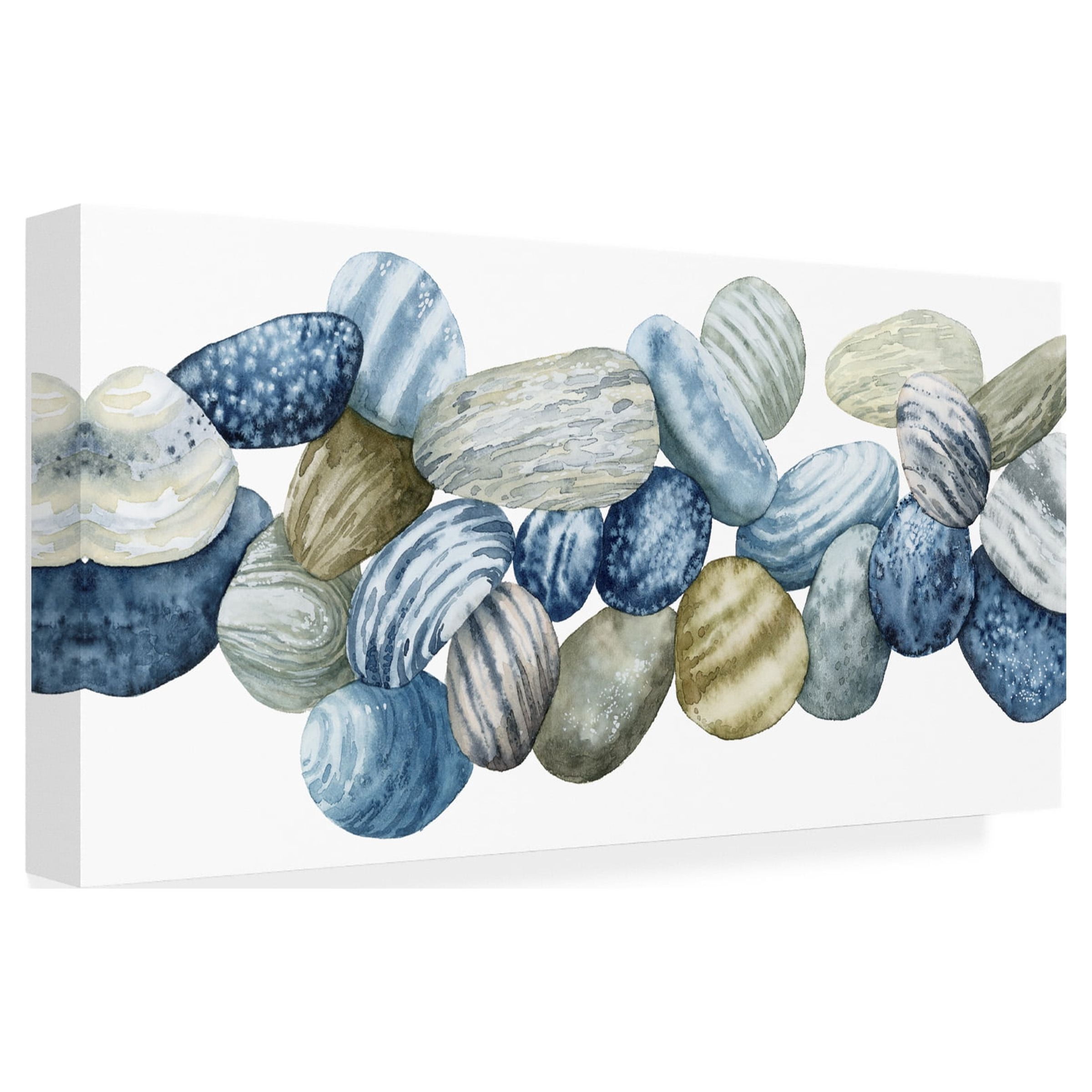 Grace Popp 'Found Pebbles III' Canvas Art