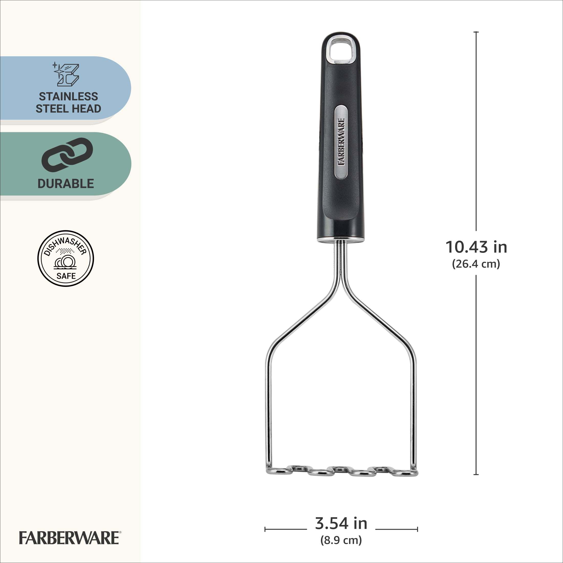 Farberware Professional Stainless Steel Wire Potato Masher