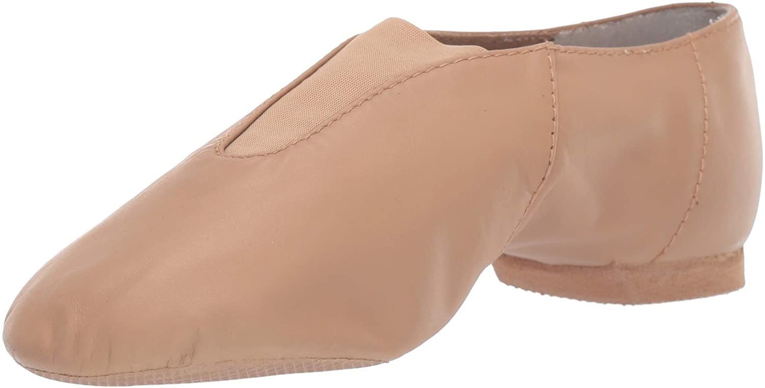 Tan Color Super Central Elastic Split Sole Leather Jazz Shoes Quality Assured 