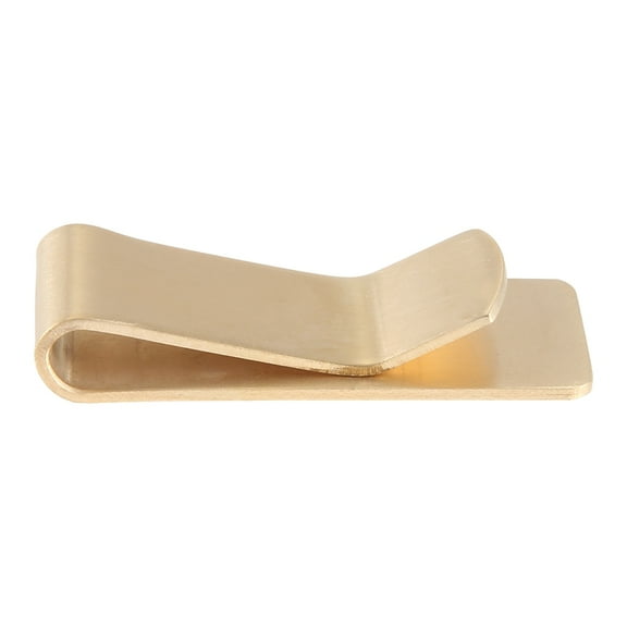 Fashion brass Money Clip Simple Dollar Cash ID Card Clamp,1 x Money Clip,Gold