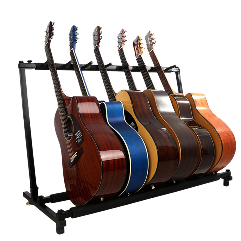 Multi Guitar Stand 7 Holder Instrument Display Rack Folding Stand for