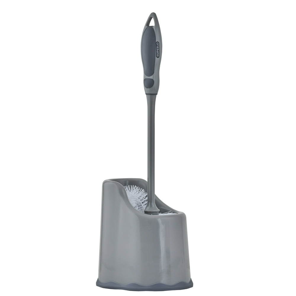 Superio Toilet Brush and Holder, Toilet Bowl Cleaning System with