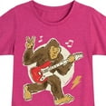 thumbnail image 3 of Instant Message - Sasquatch Rock & Roll - Toddler & Youth Girls Short Sleeve Graphic T-Shirt, 3 of 6