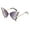gradient gray, variant on Butterfly Rimless Sunglasses Small Face Butterfly Glasses Rhinestone Sunglasses Butterfly Sunglasses