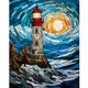 thumbnail image 1 of Kit Vidrieras Faro DIY 5D 40x50cm, 1 of 9