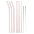 thumbnail image 4 of Set de Pajas Incluye 3pcs Pajas Rectas & 3 Paja Doblada & 2pcs Cepillos de Limpieza & 1 piece Paño de Limpieza Rosado perfecl Pajita, 4 of 8