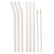 thumbnail image 4 of Set de Pajas Incluye 3pcs Pajas Rectas & 3 Paja Doblada & 2pcs Cepillos de Limpieza & 1 piece Paño de Limpieza Rosado perfecl Pajita, 4 of 8