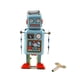 thumbnail image 2 of Vintage Mecánico Mecánico Wind Up Metal Walking Robot Juguete de hojalata Regalo para niños Speravity  WJ0974-00B, 2 of 7