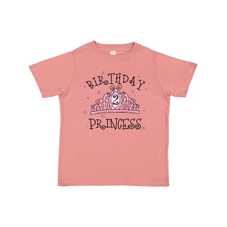 

Inktastic Tiara 2nd Birthday Princess Gift Toddler Toddler Girl T-Shirt
