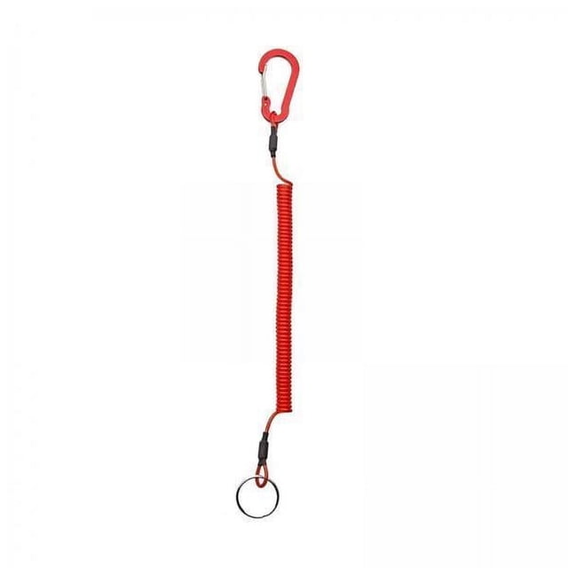 5 Cordones De Pesca Retráctiles Y Seguros En Espiral Para Aparejos De Escalada En Bicicleta Rojo