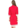 thumbnail image 3 of MR & Mrs Right Peignoirs Kimono pour Femme en Coton Peignoirs de Mariée et de Demoiselle d'Honneur, Fête de Mariage - Couleur Rouge, 3 of 4