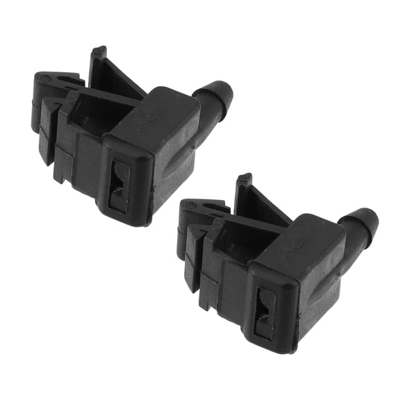 Unique Bargains 2pcs Front Car Windshield Washer Nozzle Wiper Spray Jet Fit for Citroen Berlingo Black