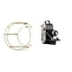 thumbnail image 1 of Estante de almacenamiento de pared,Estantería colgante de pared de metal de 3 niveles para decoración de dormitorio,Estante de pared flotante de 3 capas que ahorra espacio,Estatua de, 1 of 8