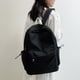 thumbnail image 5 of Mochila de moda para adolescentes, mochila escolar sólida con cremallera, mochila de nailon de gran capacidad, 5 of 7