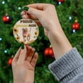 thumbnail image 4 of Proud Labrador Retriever Mom Happy Mother's Day with Love Ceramic Round Ornament Lab Dog Lover Gifts Home Tree Decor - 02003, 4 of 5