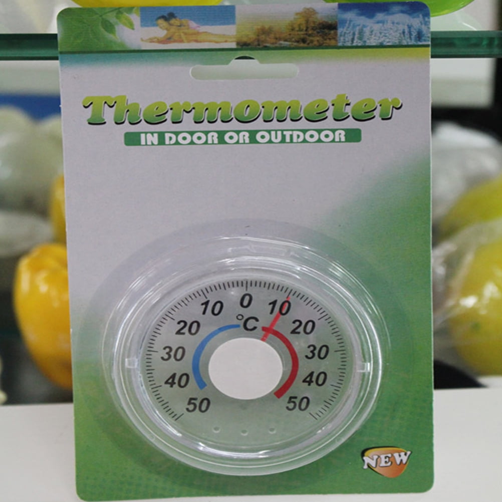 WRITWAA 2Set Plastic Thermometer for Accurate Temperature Measurement in Rustic Style Home and School