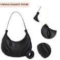 thumbnail image 2 of Bolsa De Hombro Bolso de mano para mujer, bolso de mano de cuero PU, bolso de mano elegante Simple, bandolera (negro) Tmvgtek Para Estrenar, 2 of 3