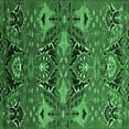 thumbnail image 1 of Ahgly Company Indoor Square Oriental Emerald Green Industrial Area Rugs, 5' Square, 1 of 4
