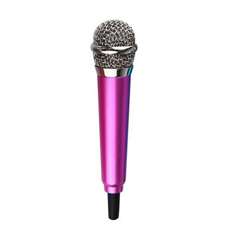 LINASHI 3.5mm Mini microphone Tiny Microphone Portable Microphone for  Mobile Phone, Computer, Tablet, Recording Chat and Singing
