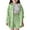1-Light Green613, variant on Toddler Girls Solid Outfit Set Crinkle Texture Long Sleeve Button Down Shirt Drawstring Shorts Cloth Set Comfortable Tracksuit