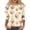 #01 Beige, variant on Womens Easter Shirts Bunny Eggs Printed 3/4 Length Sleeve Tee Crewneck Cute Family Gifts T Shirt Loose Fit Soft Dressy T-Shirts, #01 Multicolor, XL