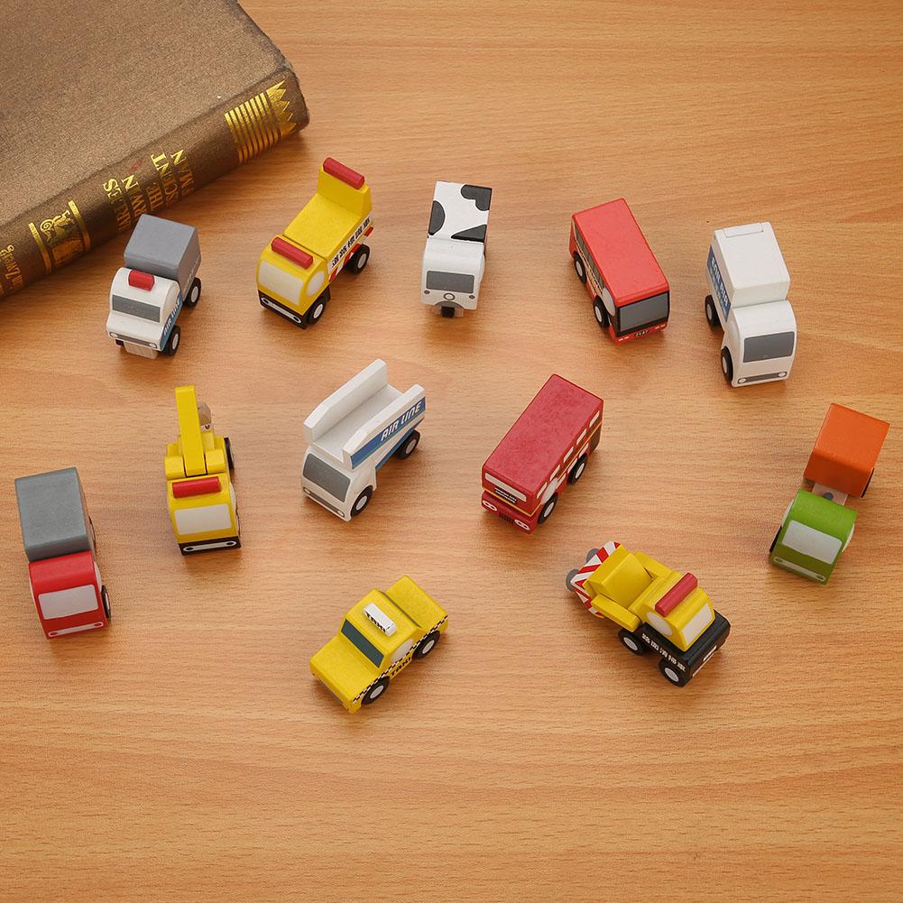 wooden toy car set