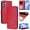 Rose Red, variant on For Samsung Galaxy A24 4G Litter Panda Embossing Leather Phone Case with RFID Blocking Card Slot Wallet Magnetic Clasp Lanyard Flip Stand Case,Rose Red,For Galaxy A24 4G