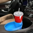 thumbnail image 3 of Car Cup Holder Expander & Snack Tray | Portable Vehicle Organizer with 4 Elastic Bands | Multi-Functional Car Storage Rack for Drinks & Snacks | Easy to Clean Plastic Design, 3 of 4