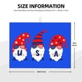 thumbnail image 2 of Zufioo 4th of July Gnomes Print Microfiber Dish Drying Mat, 18x24 Inch Water Absorbent Non-Slip Mat for Kitchen, Dining Room, Bar Counter, 2 of 7