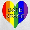 thumbnail image 3 of CafePress - Safe Space In Heart Sweatshirt - Crew Neck Sweatshirt, 3 of 4