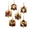 D#014, variant on 6 Pack Christmas Pet DIY Diamond Painting Ornaments, No Glue Pearl Sticker Art Kit for Kids Adults, Cute Cat Dog Hanging Decor for Xmas Tree Holiday Party Favors Gifts