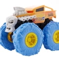 thumbnail image 3 of Hot Wheels Monster Trucks 1:43 Scale Rev Tredz Vehicle Bone Shaker with Friction Motor, 3 of 3