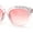 All Pink, variant on Girls Child Size Engraved Bling Foil Plastic Round Horn Rim Sunglasses Purple