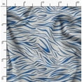 thumbnail image 2 of Soimoi Pure Silk Blue Fabric By the Yard - 42 Inch Wide - Animal Skin Fabric - Fierce and Exotic Textile for Fashion and Home Printed Fabric, 2 of 6
