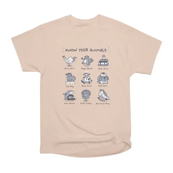 Know Your Animals T-Shirt Tee Gift For Him Merch For Her Apparel For Friend
