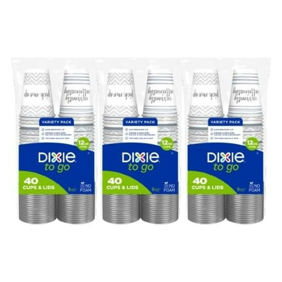 To Go 12 OZ Paper Coffee Cups with Lids (240)