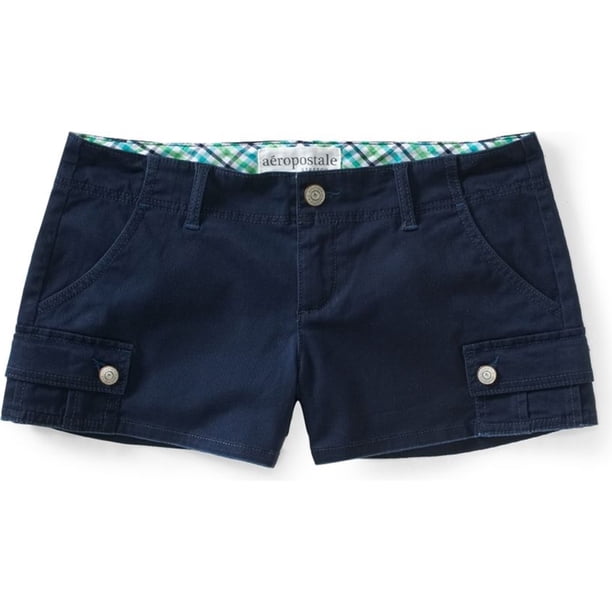 Aeropostale Womens Wowill Cargo Shorty Casual Mini Shorts, Azul, 9/10