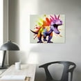 thumbnail image 3 of COMIO  Cute Dinosaur and Animal Wall Art for Kids' Rooms - Vibrant Nursery Decor and Unique Canvas Art Gifts Featuring Cute and Colorful Animals, 3 of 4
