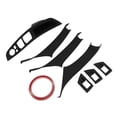 thumbnail image 1 of Cubierta de recorte de manija de panel de puerta del lado del conductor delantero Unique Bargains para BMW 5 Serie F10 Sedan 2010-2013, cubierta de manija de puerta interior No.51417225873 Negra, 1 of 6
