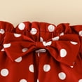 thumbnail image 6 of WOYY Infant Girl's Outfits Cartoon Bear Print Bodysuit Dot Prints Pants Headband Sets, 6 of 7