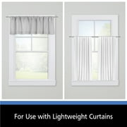Mainstays Madelyn Adjustable Café Curtain Rod Set, 7/16 in Diameter, 28-48 in