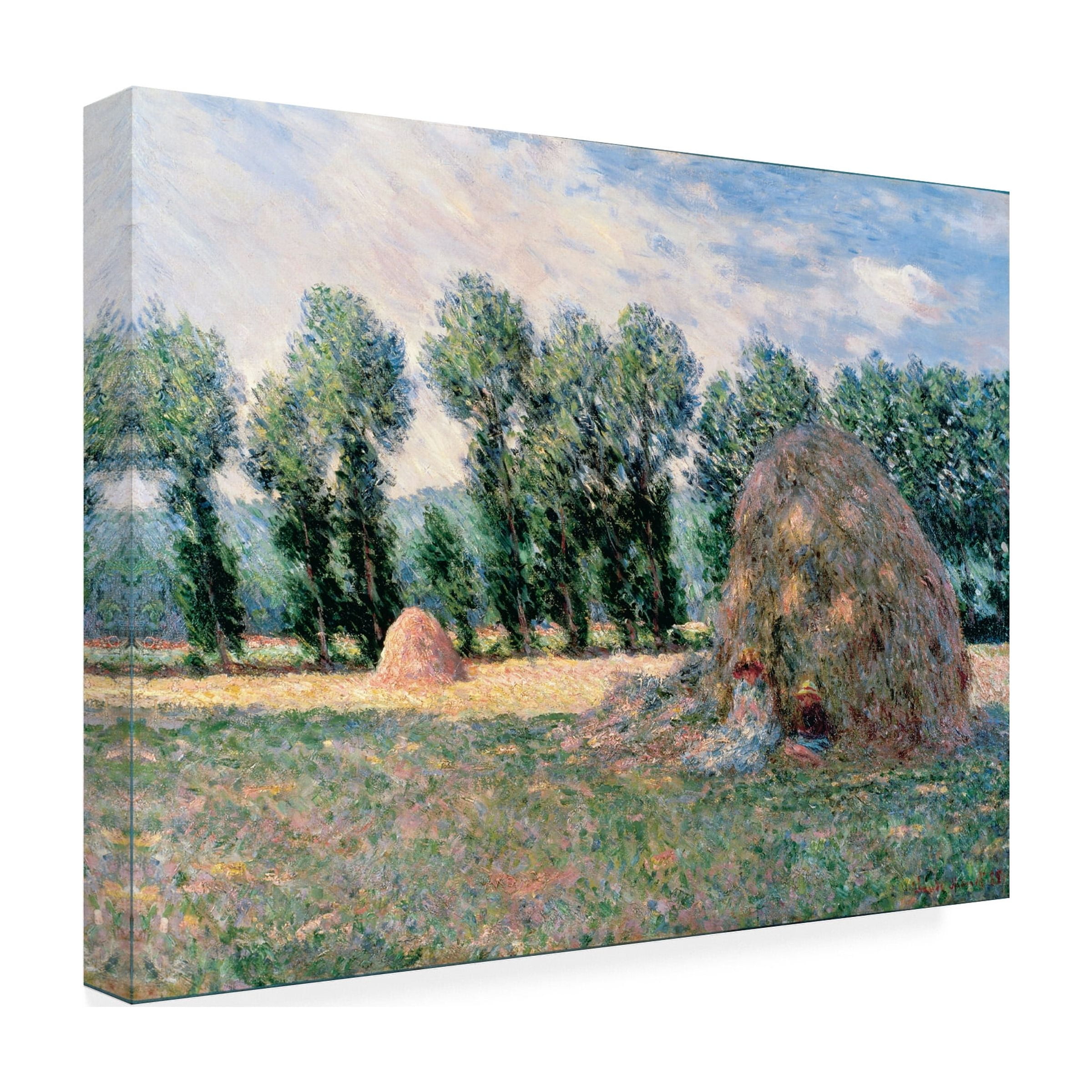 Monet 'Haystacks' Canvas Art