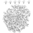 thumbnail image 3 of 100pcs Clear Plastic Shelf Support Pegs Cabinet Clips Self Locking Pin for Kitchen Bookcase Furniture Book Shelves, 3 of 8