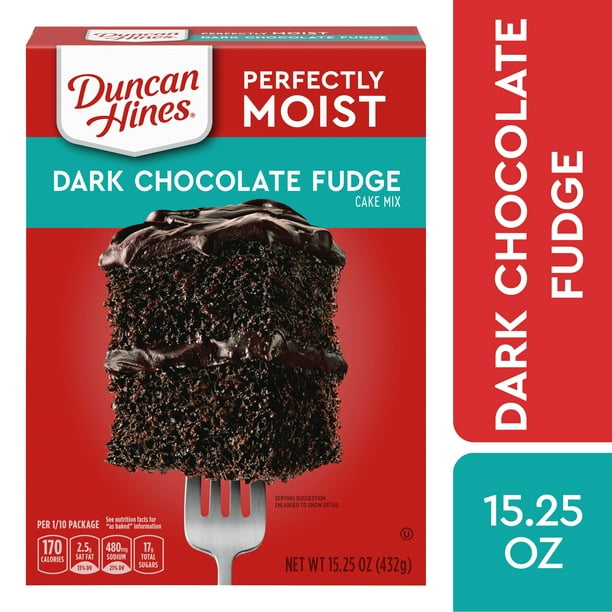 Duncan Hines Classic Dark Chocolate Fudge Cake Mix, 15.25 Oz - Walmart