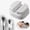 White, variant on 3 Pack Cable Clips Organizer, Self-Adhesive Cord Holder Clips for Home Office