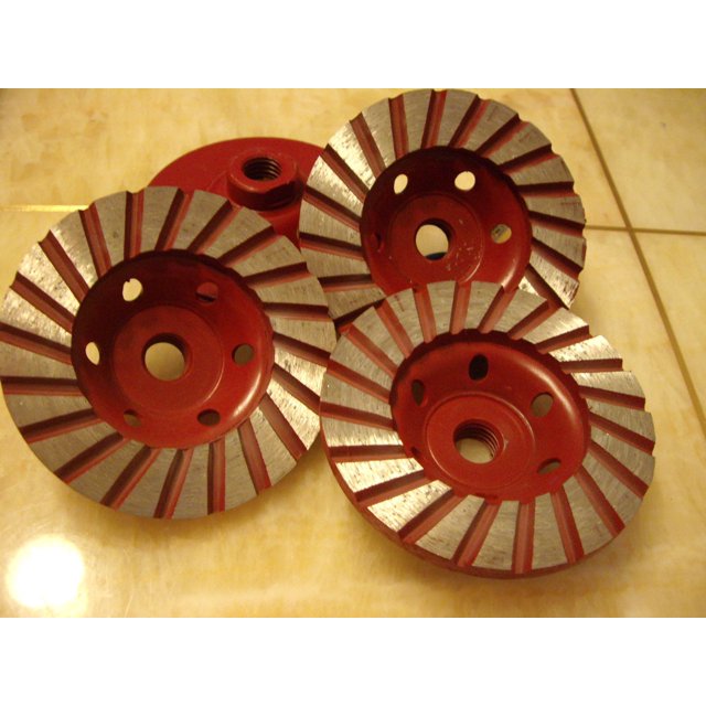 4-Inch Diamond Turbo Grinding Cup Wheel Coarse Grit for Concrete / Granite Floor for DAMO