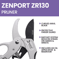thumbnail image 6 of Zenport ZR130 Deluxe Ratchet Shear, 8.5-Inch, Silver, 6 of 7