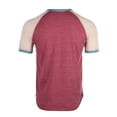 thumbnail image 4 of ZIMEGO Mens Short Sleeve Ringer Tee - Color Block Raglan Casual T-Shirt, 4 of 6