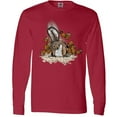 thumbnail image 3 of Inktastic Squirrel Superhero Landing with Acorns Long Sleeve T-Shirt, 3 of 5